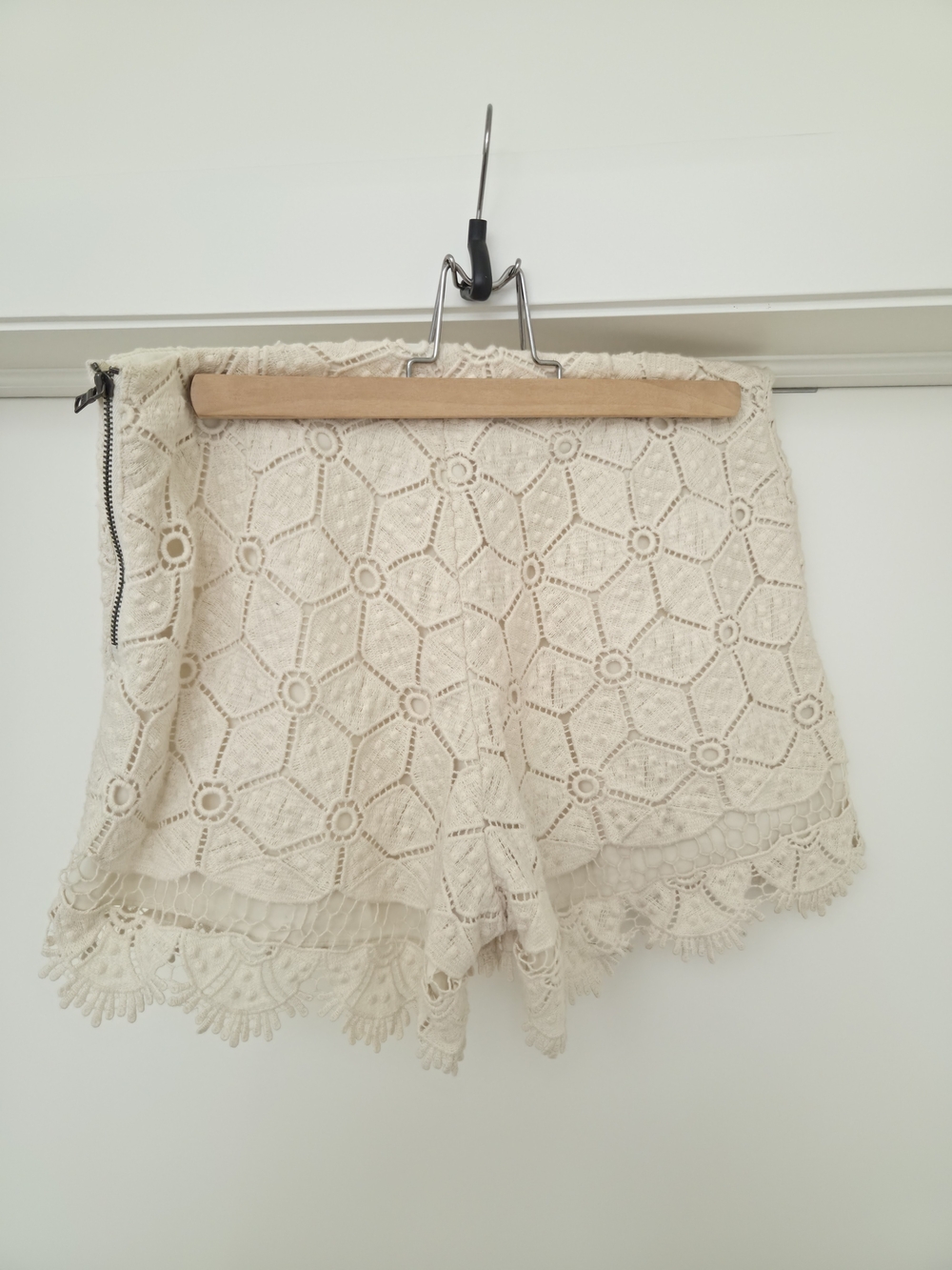 Dolce Vita Cream Crochet Lace Skirt